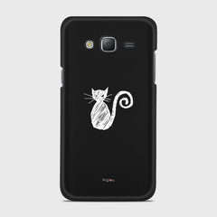 SILHOUETTE CAT Samsung Galaxy J5 (2015) case - thin fit matte black (D159)