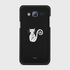 SILHOUETTE CAT Samsung Galaxy J3 (2016) case - thin fit matte black (D159)