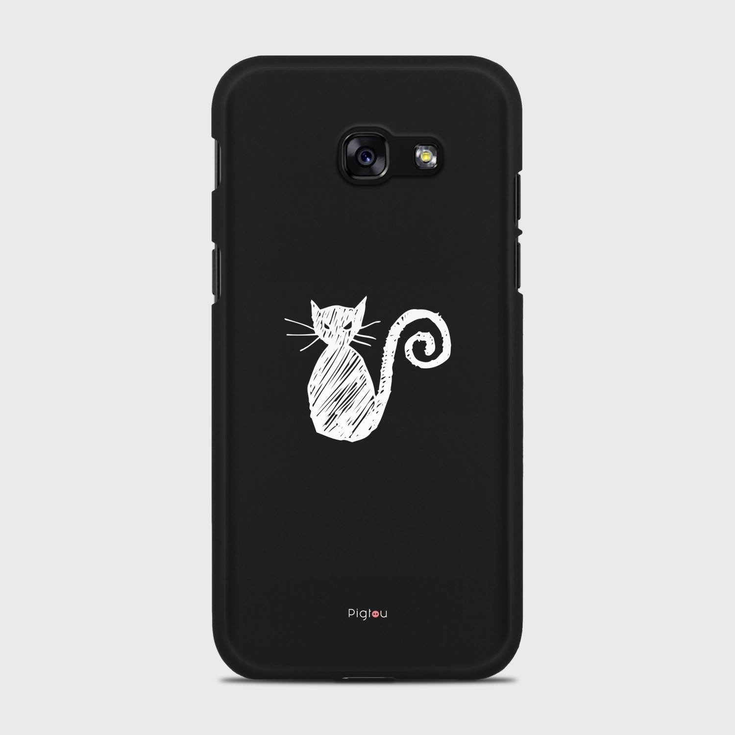 SILHOUETTE CAT Samsung Galaxy A5 (2017) case - thin fit matte black (D159)