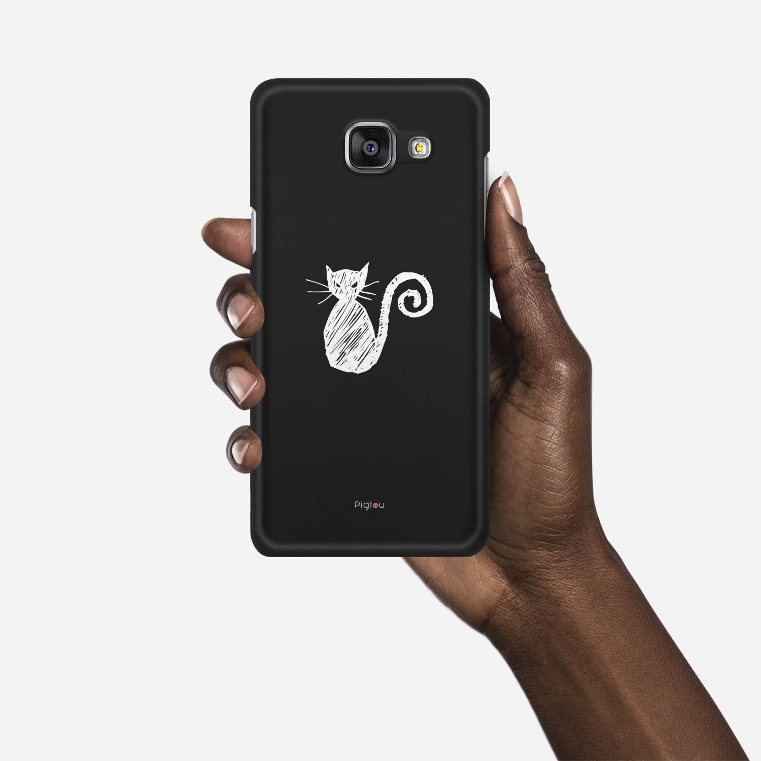 SILHOUETTE CAT Samsung Galaxy A5 (2016) case - thin fit matte black (D159)