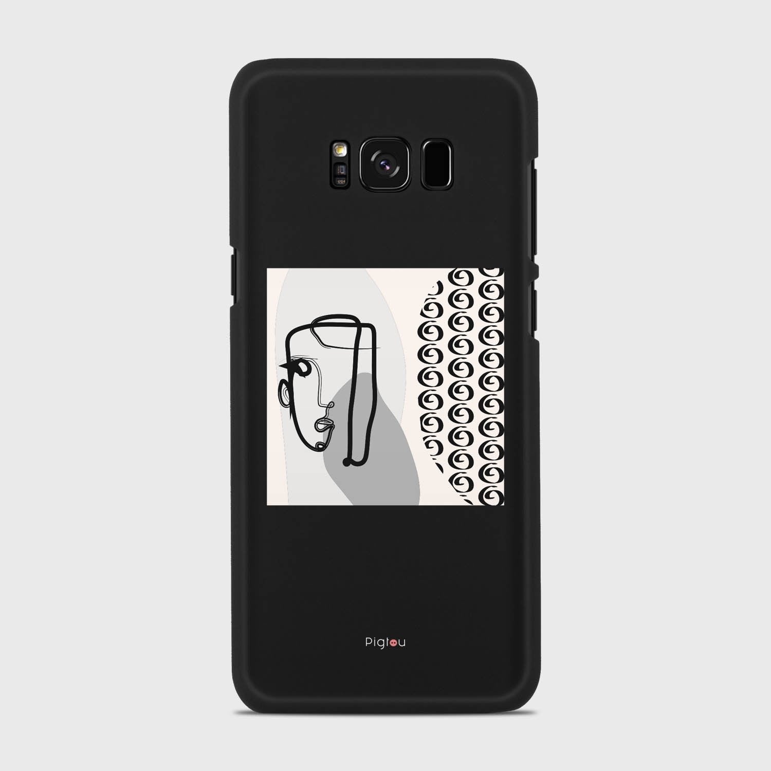 SILHOUETTE MOOD Samsung Galaxy S8 case - thin fit matte black (D161)