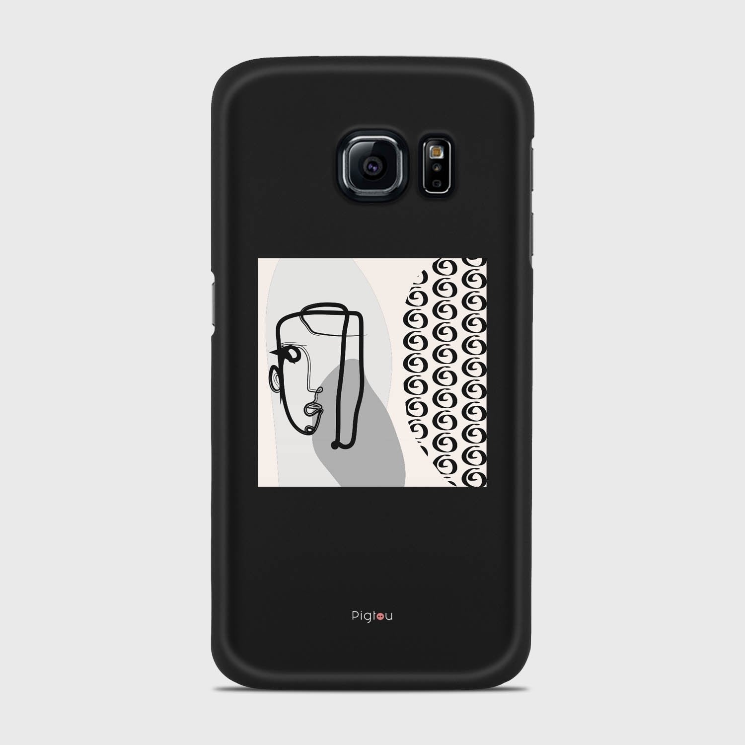 SILHOUETTE MOOD Samsung Galaxy S6 Edge case - thin fit matte black (D161)