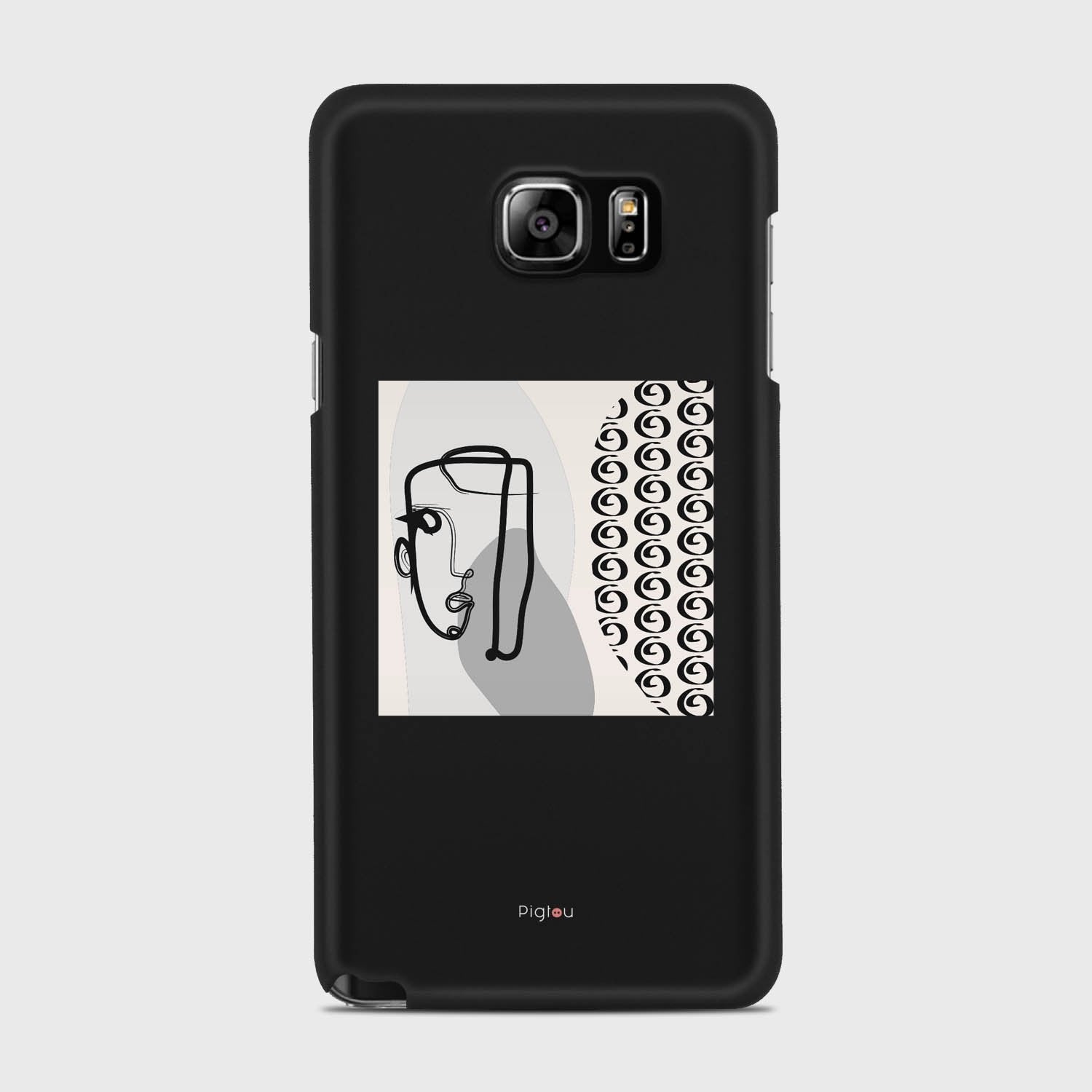 SILHOUETTE MOOD Samsung Galaxy Note 5 case - thin fit matte black (D161)