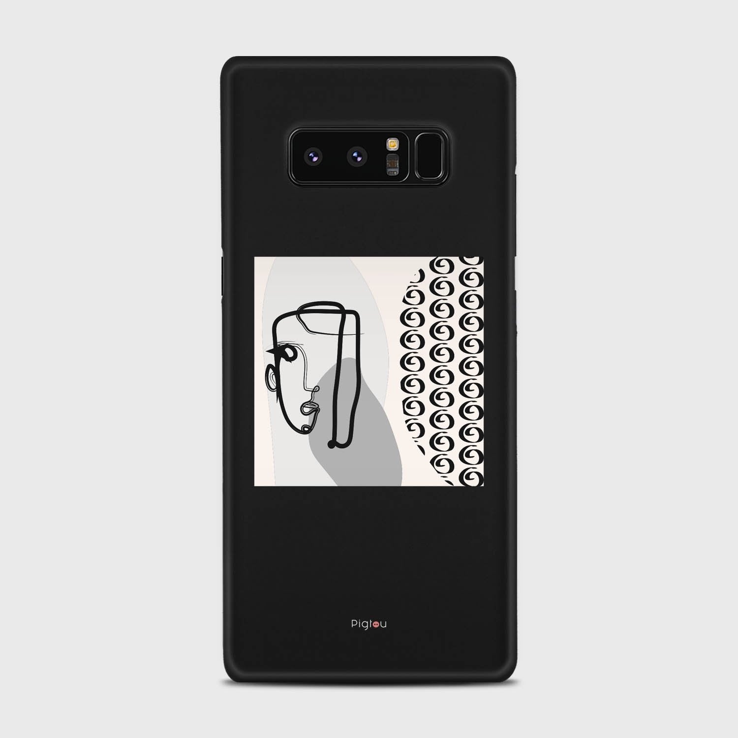 SILHOUETTE MOOD Samsung Galaxy Note 8 case - thin fit matte black (D161)