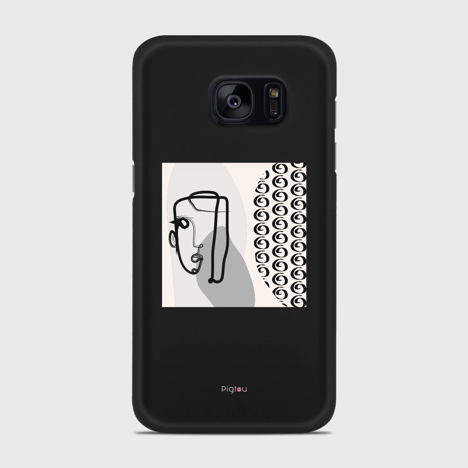 SILHOUETTE MOOD Samsung Galaxy S7 case - thin fit matte black (D161)
