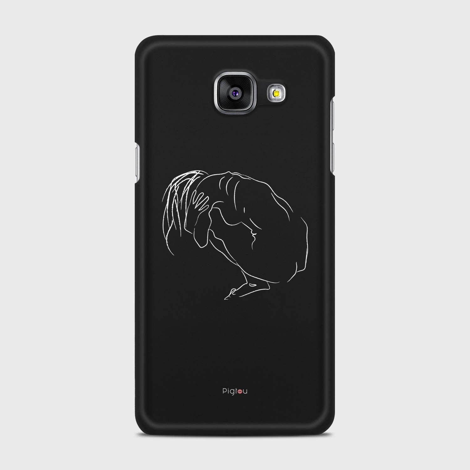 SILHOUETTE LONELINESS Samsung Galaxy A5 (2016) case - thin fit matte black (D162)
