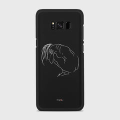 SILHOUETTE LONELINESS Samsung Galaxy S8 case - thin fit matte black (D162)