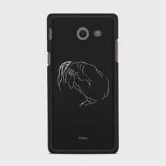 SILHOUETTE LONELINESS Samsung Galaxy J5 (2017) Verizon case - thin fit matte black (D162)