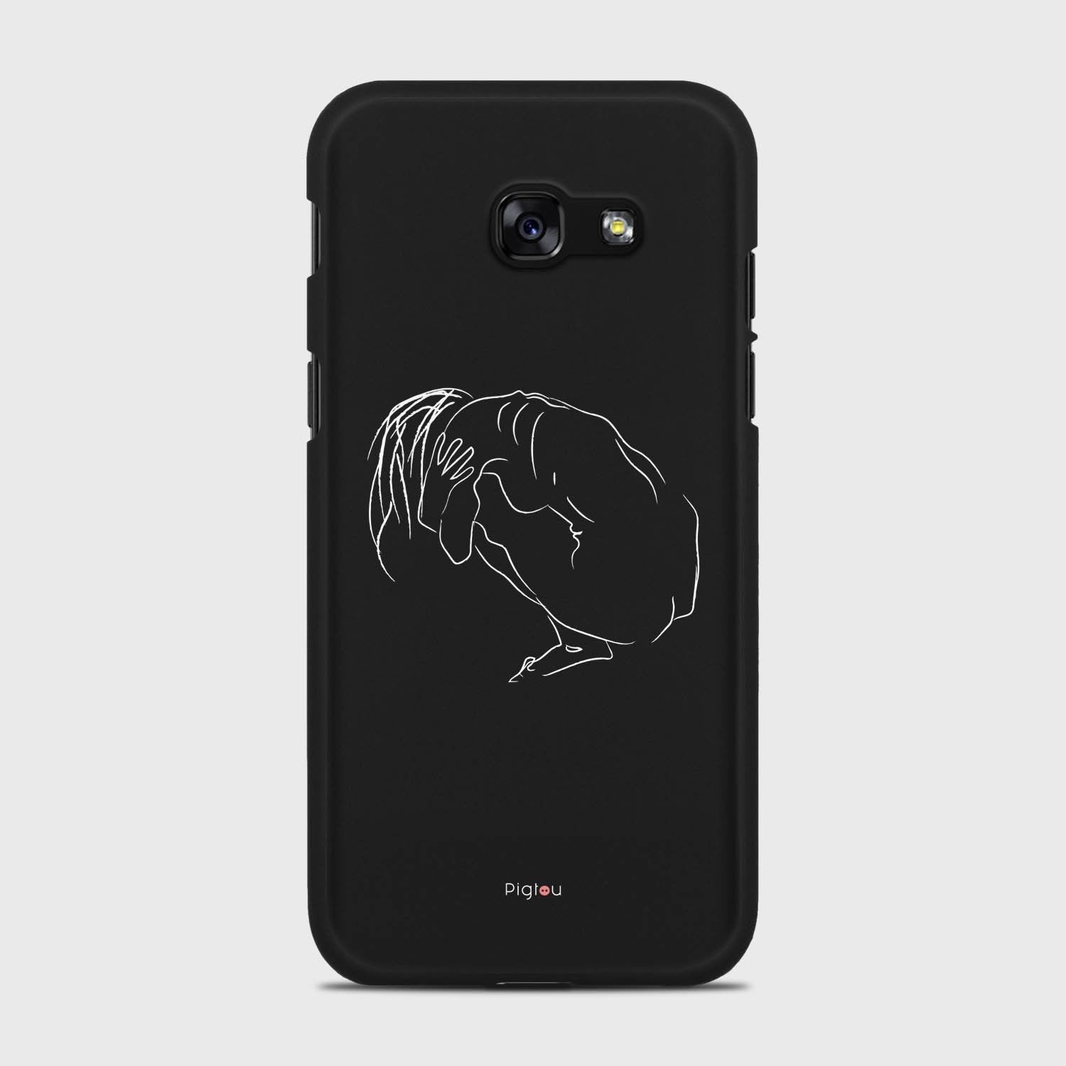 SILHOUETTE LONELINESS Samsung Galaxy A5 (2017) case - thin fit matte black (D162)