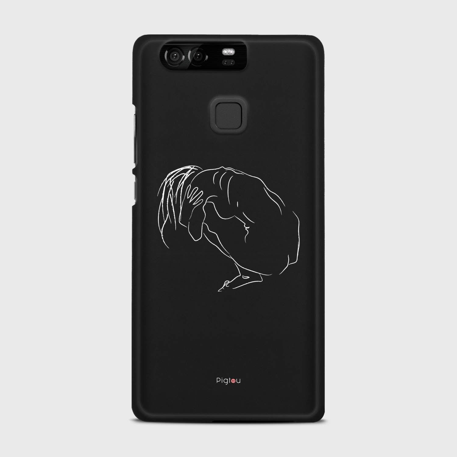 SILHOUETTE LONELINESS Huawei P9 case - thin fit matte black (D162)