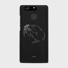 SILHOUETTE LONELINESS Huawei P9 case - thin fit matte black (D162)