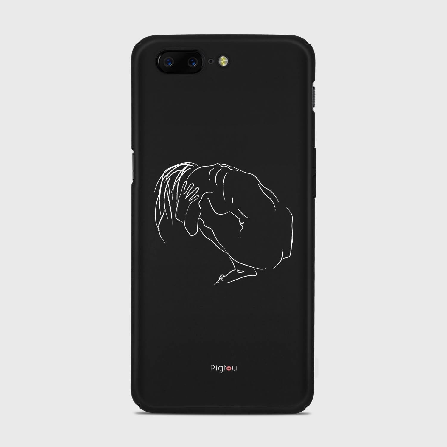 SILHOUETTE LONELINESS Samsung Galaxy A3 (2015) case - thin fit matte black (D162)
