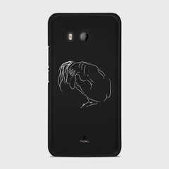 SILHOUETTE LONELINESS HTC U11 case - thin fit matte black (D162)