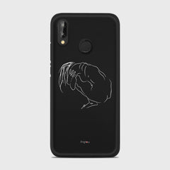 SILHOUETTE LONELINESS Huawei P20 Lite case - thin fit matte black (D162)