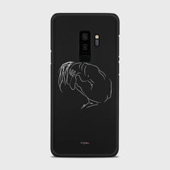 SILHOUETTE LONELINESS Samsung Galaxy S9 Plus case - thin fit matte black (D162)