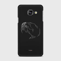 SILHOUETTE LONELINESS Samsung Galaxy A3 (2016) case - thin fit matte black (D162)