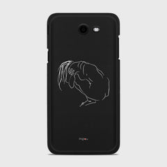 SILHOUETTE LONELINESS Samsung Galaxy J7 (2017) Verizon case - thin fit matte black (D162)