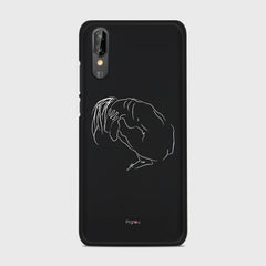 SILHOUETTE LONELINESS Huawei P20 case - thin fit matte black (D162)