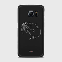 SILHOUETTE LONELINESS Samsung Galaxy S6 Edge case - thin fit matte black (D162)