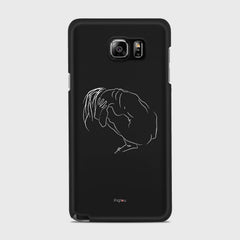 SILHOUETTE LONELINESS Samsung Galaxy Note 5 case - thin fit matte black (D162)