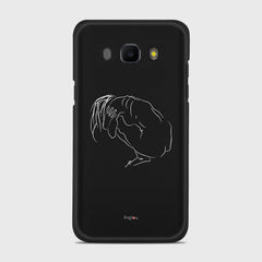 SILHOUETTE LONELINESS Samsung Galaxy J5 (2016) case - thin fit matte black (D162)