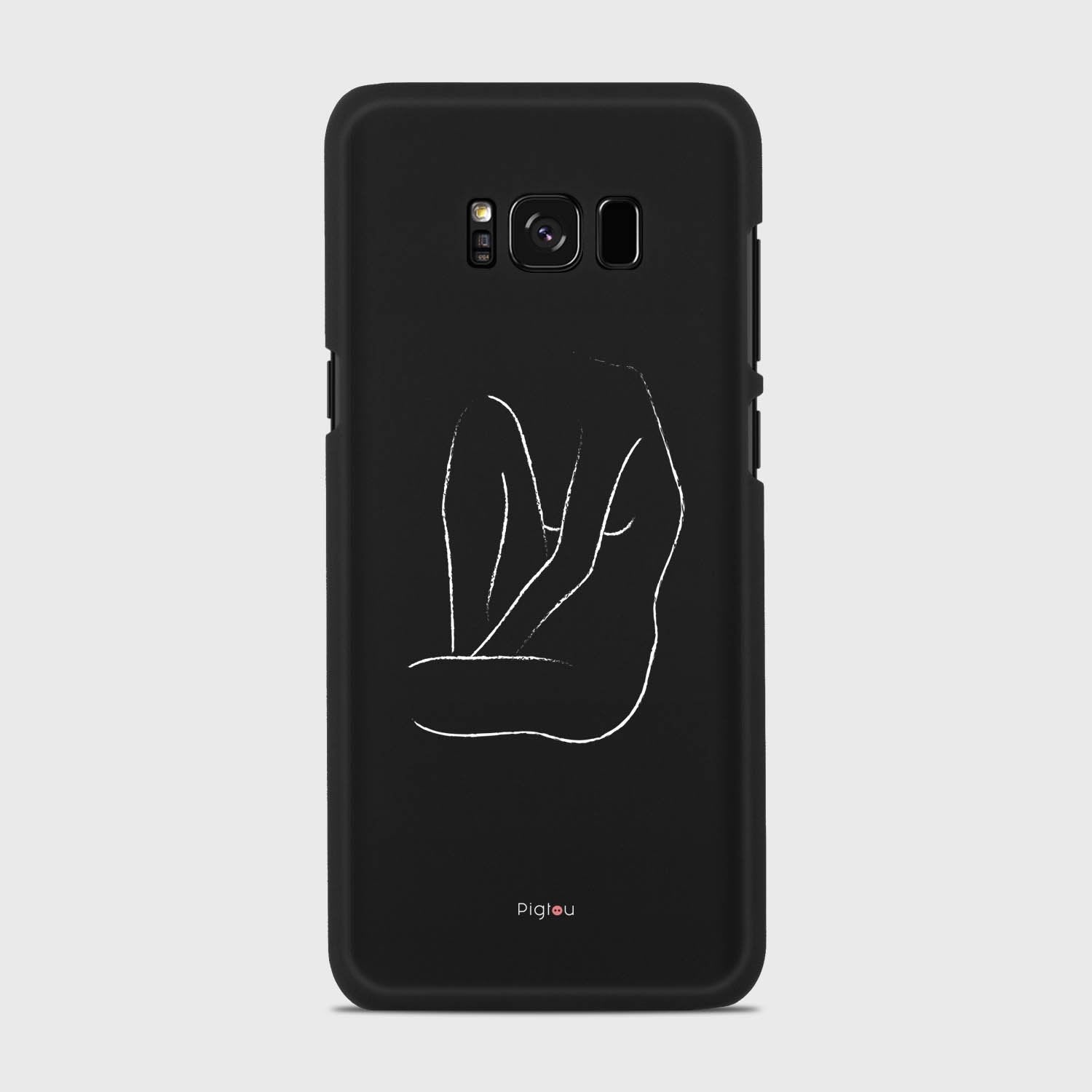 SILHOUETTE BODY Samsung Galaxy S8 case - thin fit matte black (D163)