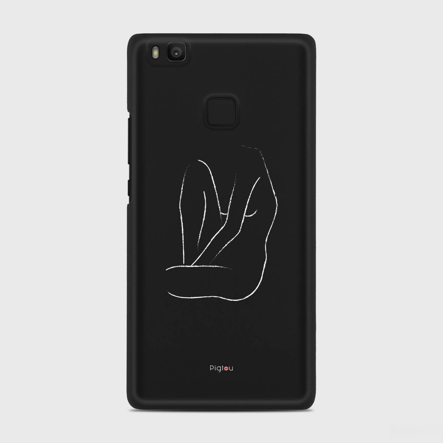SILHOUETTE BODY Huawei P9 Lite case - thin fit matte black (D163)