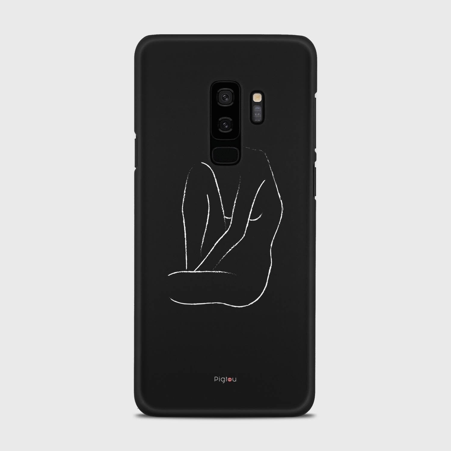 SILHOUETTE BODY Samsung Galaxy S9 Plus case - thin fit matte black (D163)