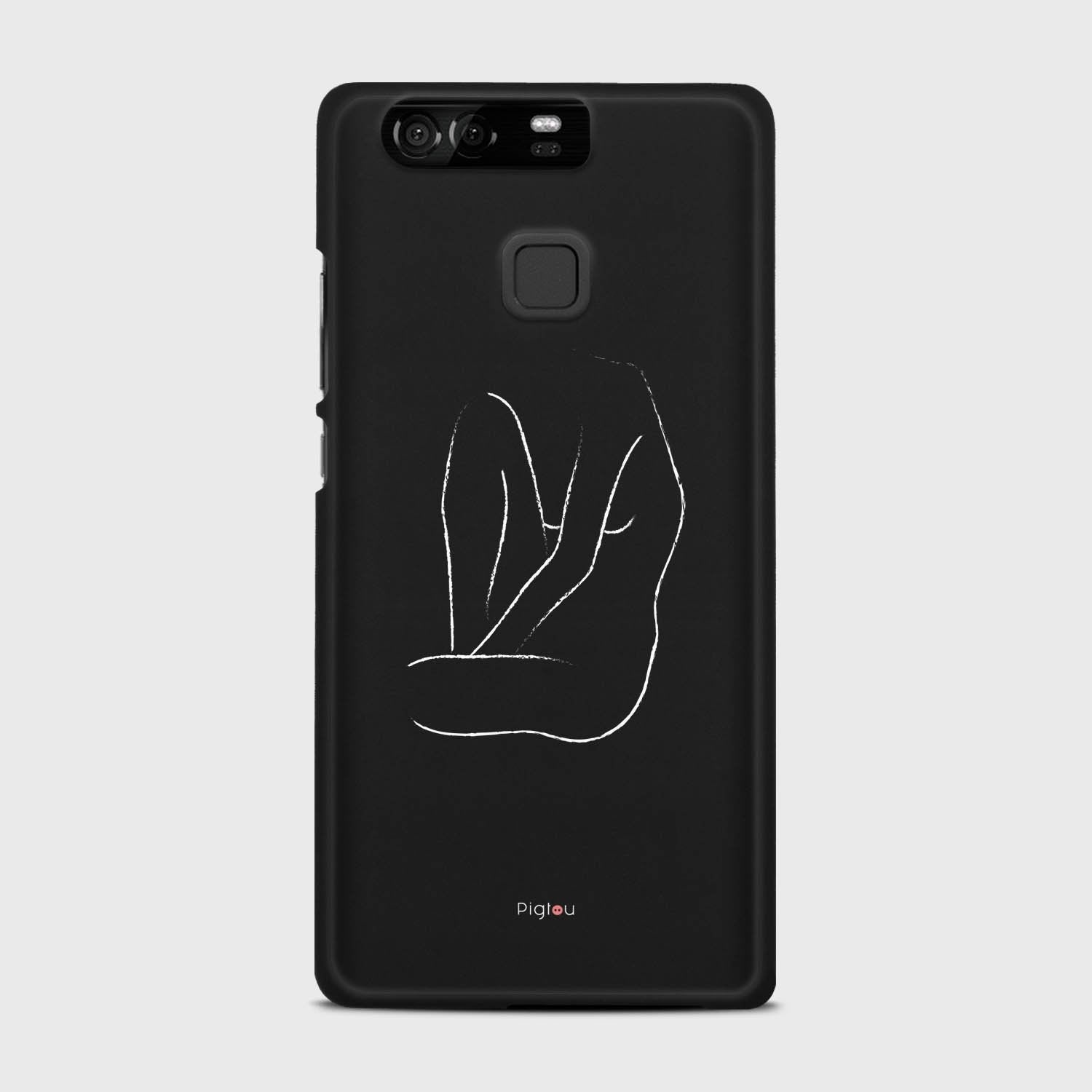 SILHOUETTE BODY Huawei P9 case - thin fit matte black (D163)