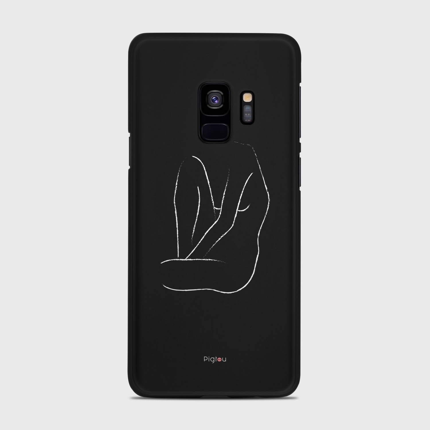 SILHOUETTE BODY Samsung Galaxy S9 case - thin fit matte black (D163)