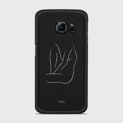 SILHOUETTE BODY Samsung Galaxy S6 Edge case - thin fit matte black (D163)