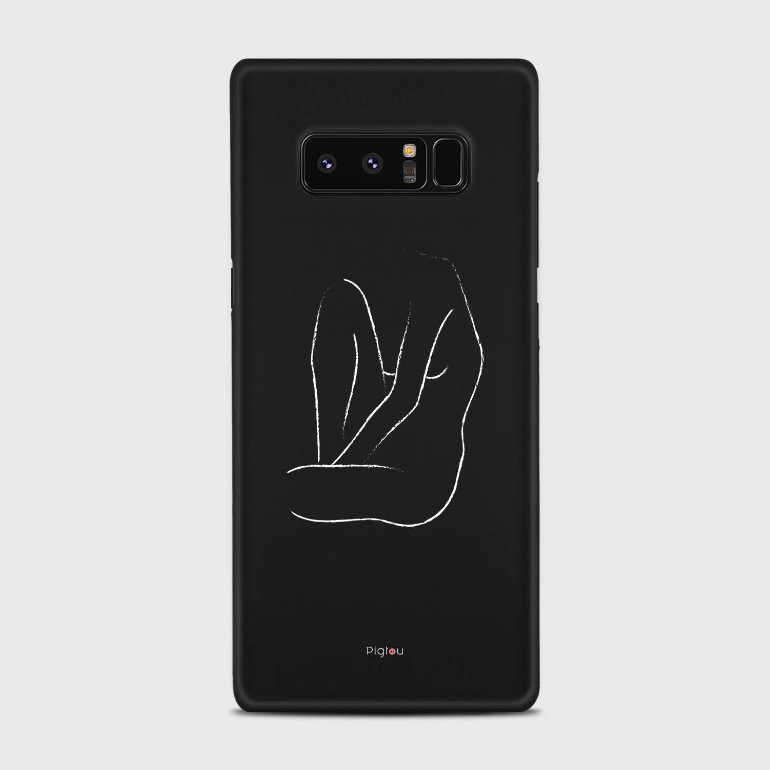 SILHOUETTE BODY Samsung Galaxy Note 8 case - thin fit matte black (D163)