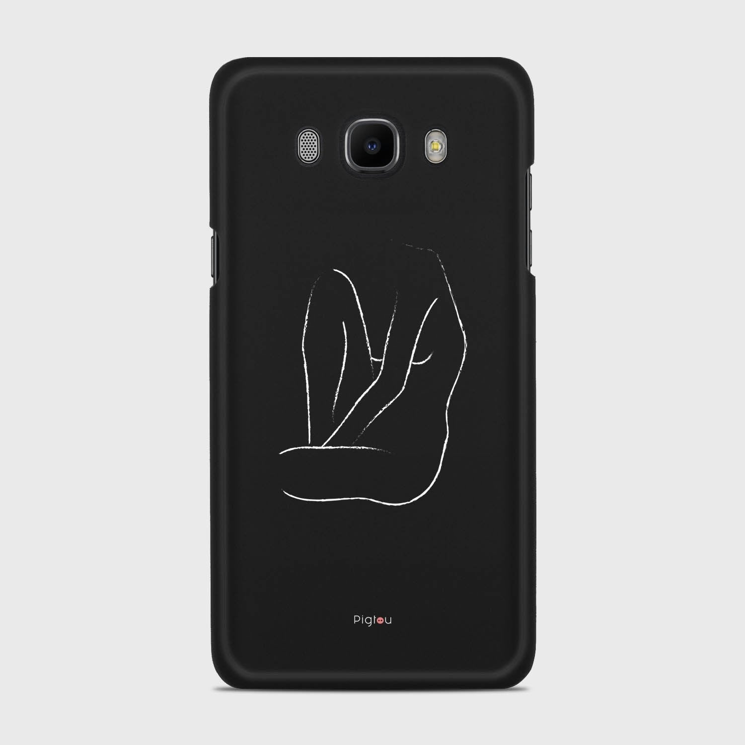 SILHOUETTE BODY Samsung Galaxy J7 (2016) case - thin fit matte black (D163)