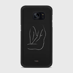 SILHOUETTE BODY Samsung Galaxy S7 Edge case - thin fit matte black (D163)