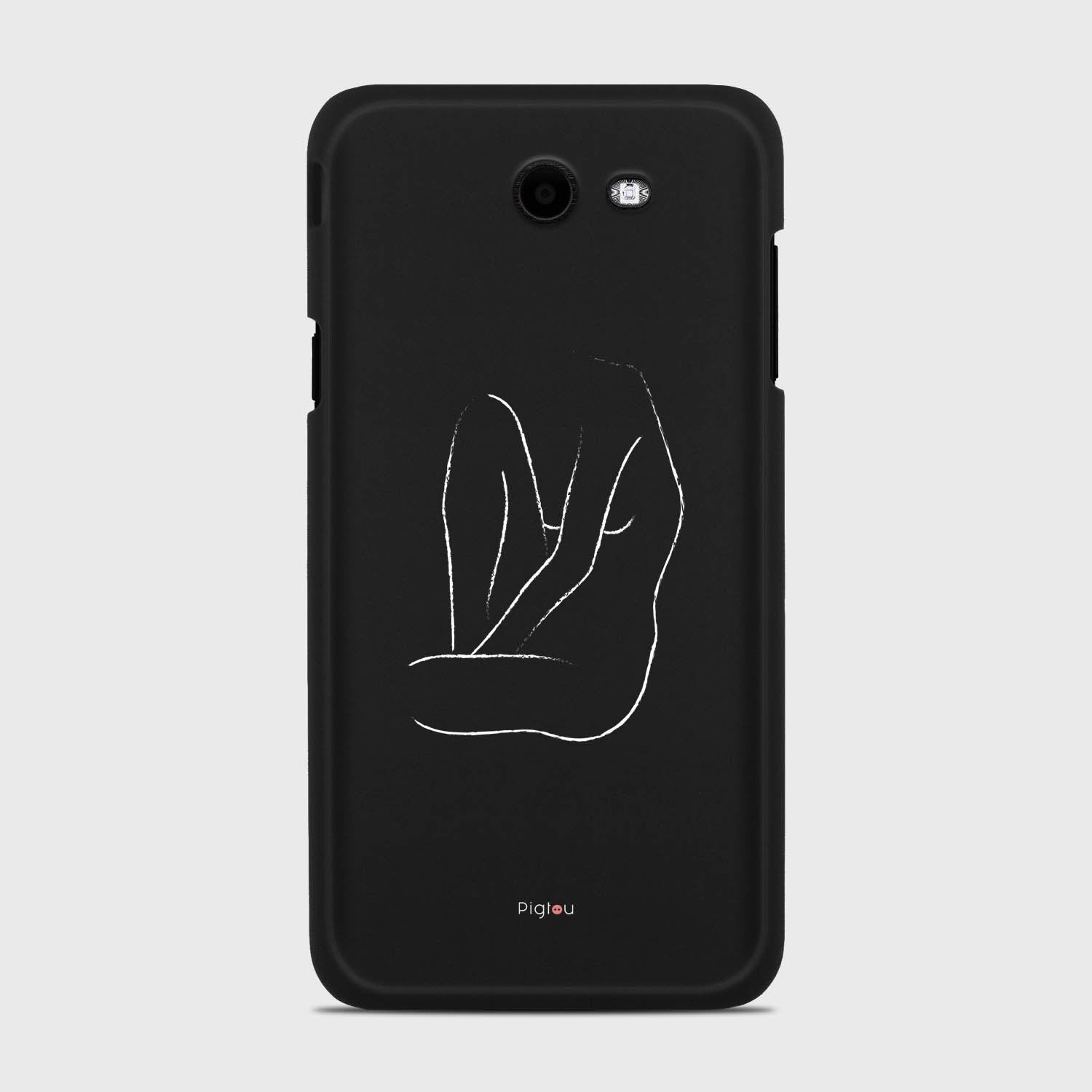SILHOUETTE BODY Samsung Galaxy J7 (2017) Verizon case - thin fit matte black (D163)