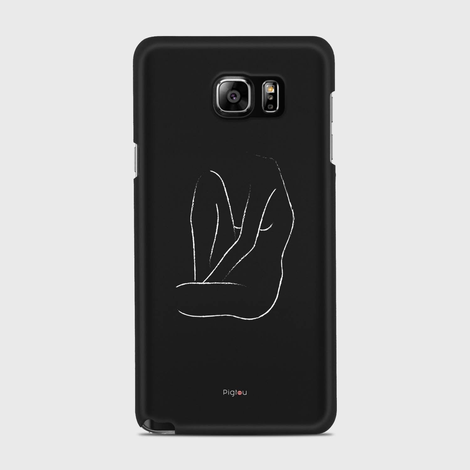 SILHOUETTE BODY Samsung Galaxy Note 5 case - thin fit matte black (D163)