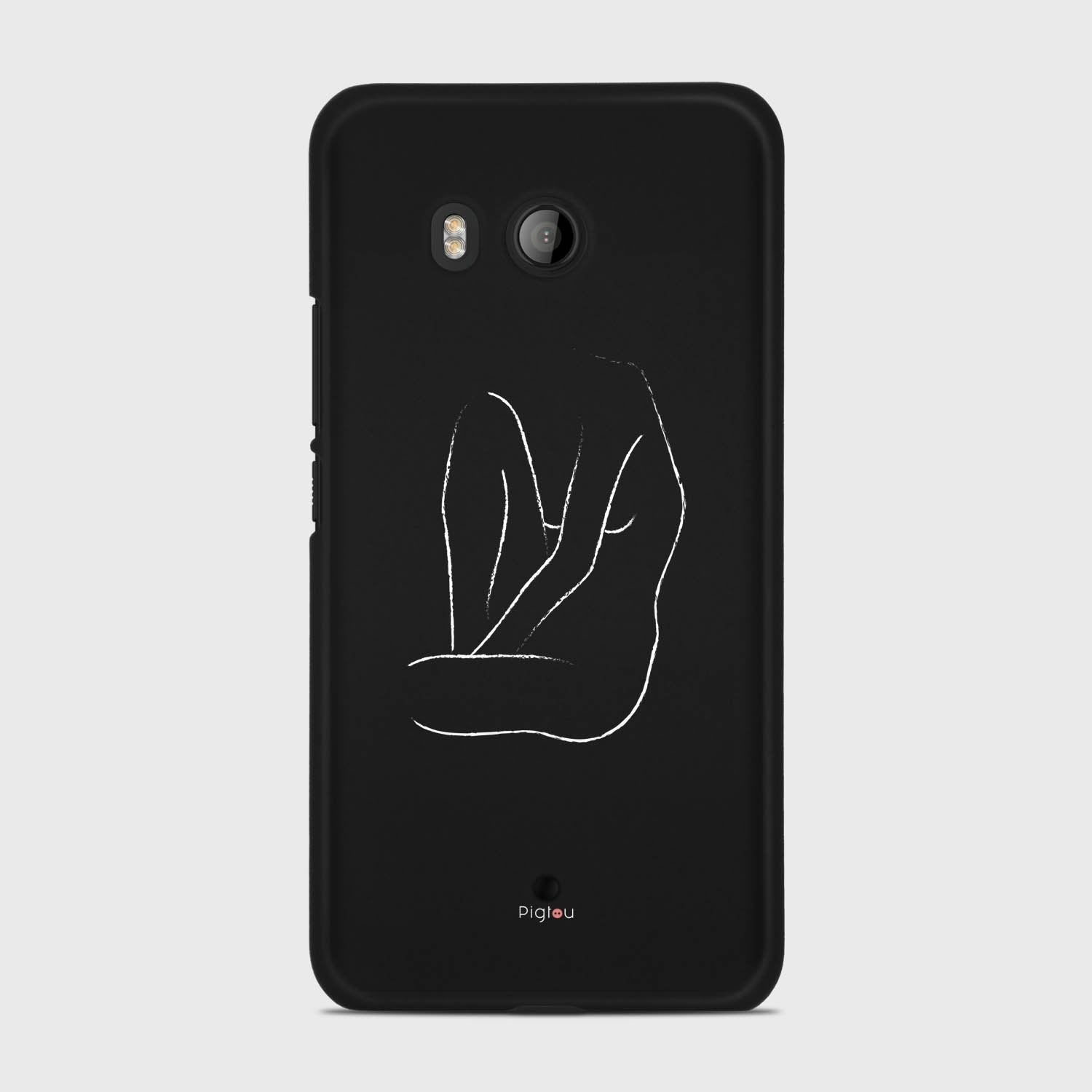 SILHOUETTE BODY HTC U11 case - thin fit matte black (D163)