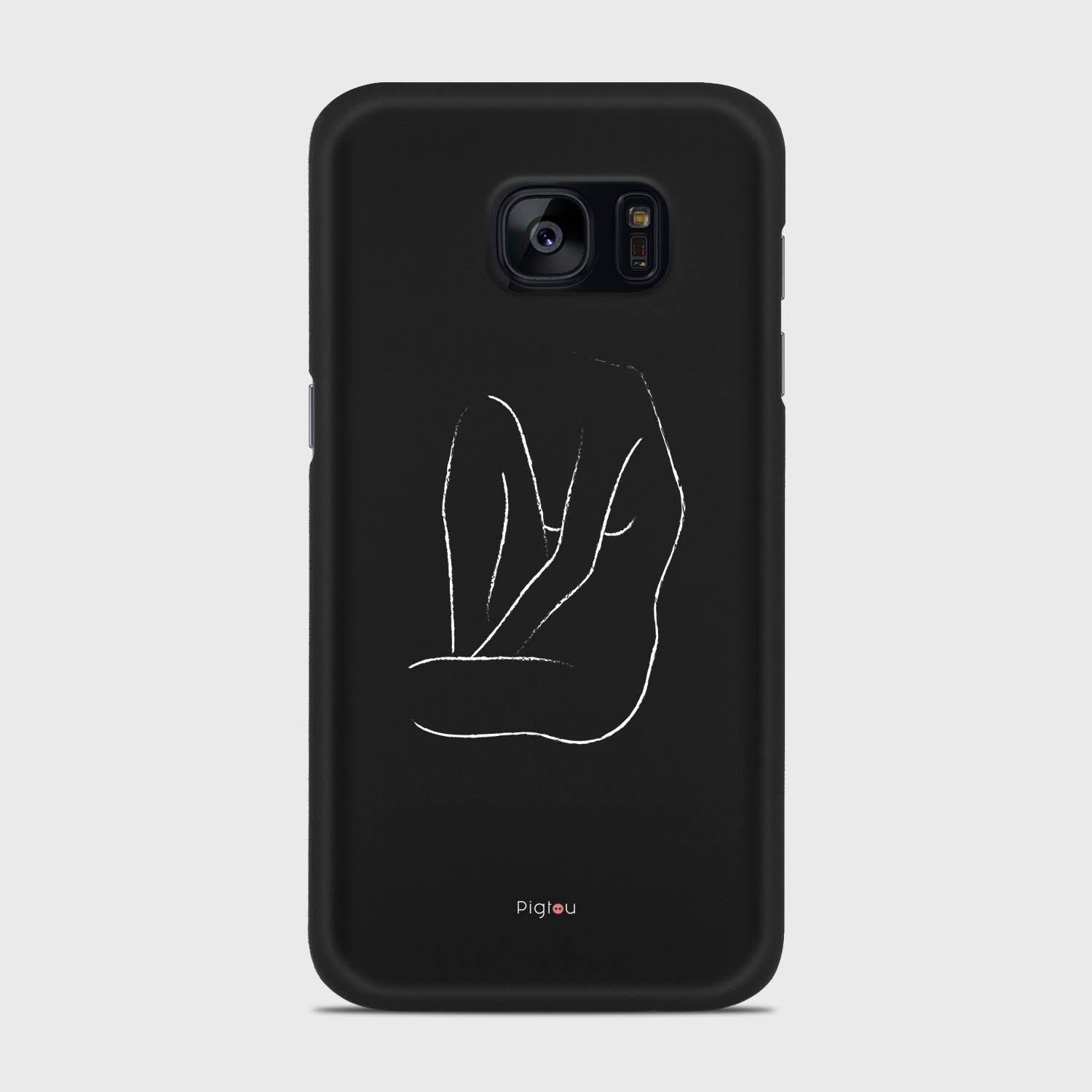 SILHOUETTE BODY Samsung Galaxy S7 case - thin fit matte black (D163)