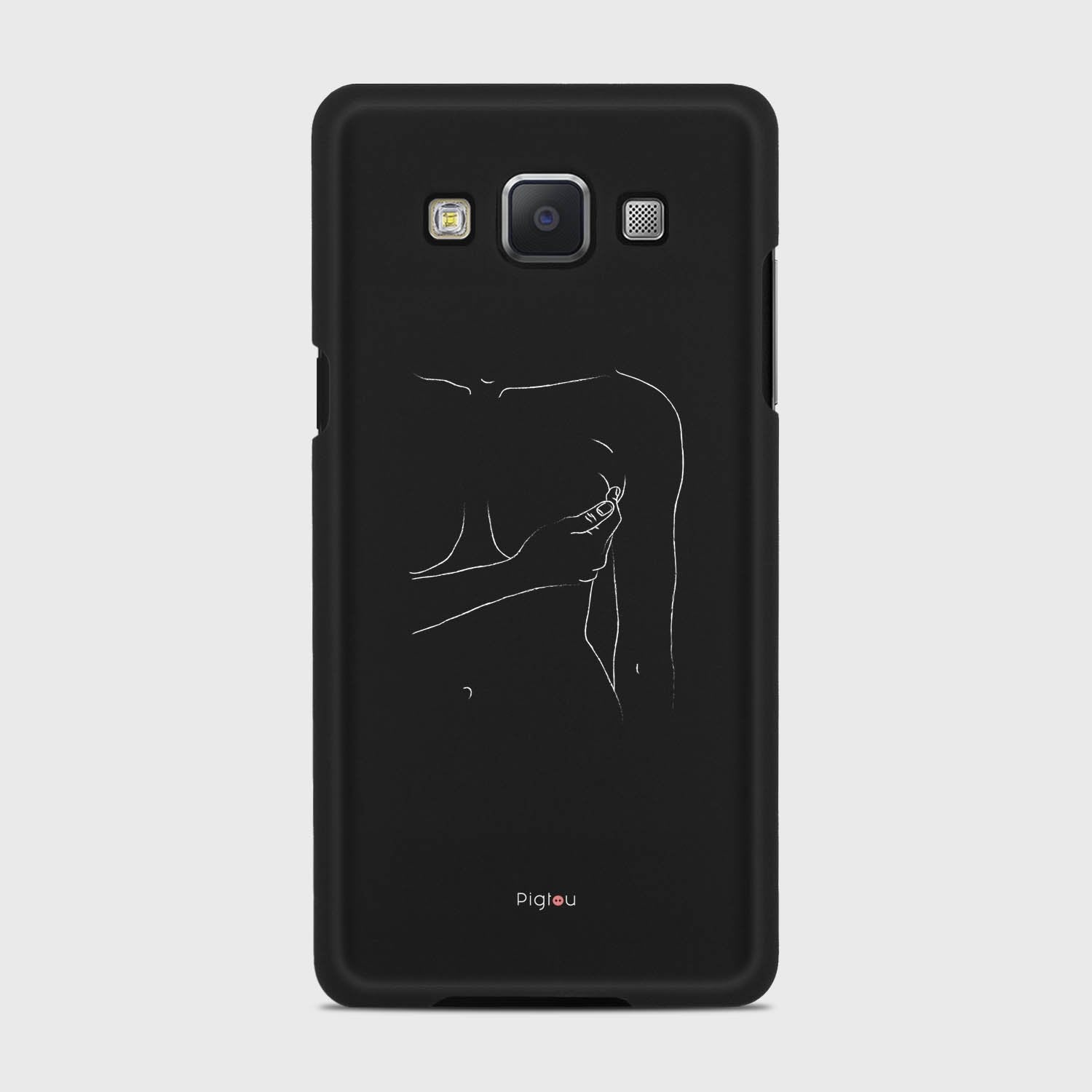 SILHOUETTE WOMAN Samsung Galaxy A5 (2015) case - thin fit matte black (D164)
