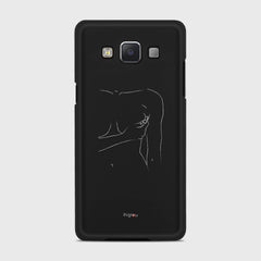 SILHOUETTE WOMAN Samsung Galaxy A5 (2015) case - thin fit matte black (D164)