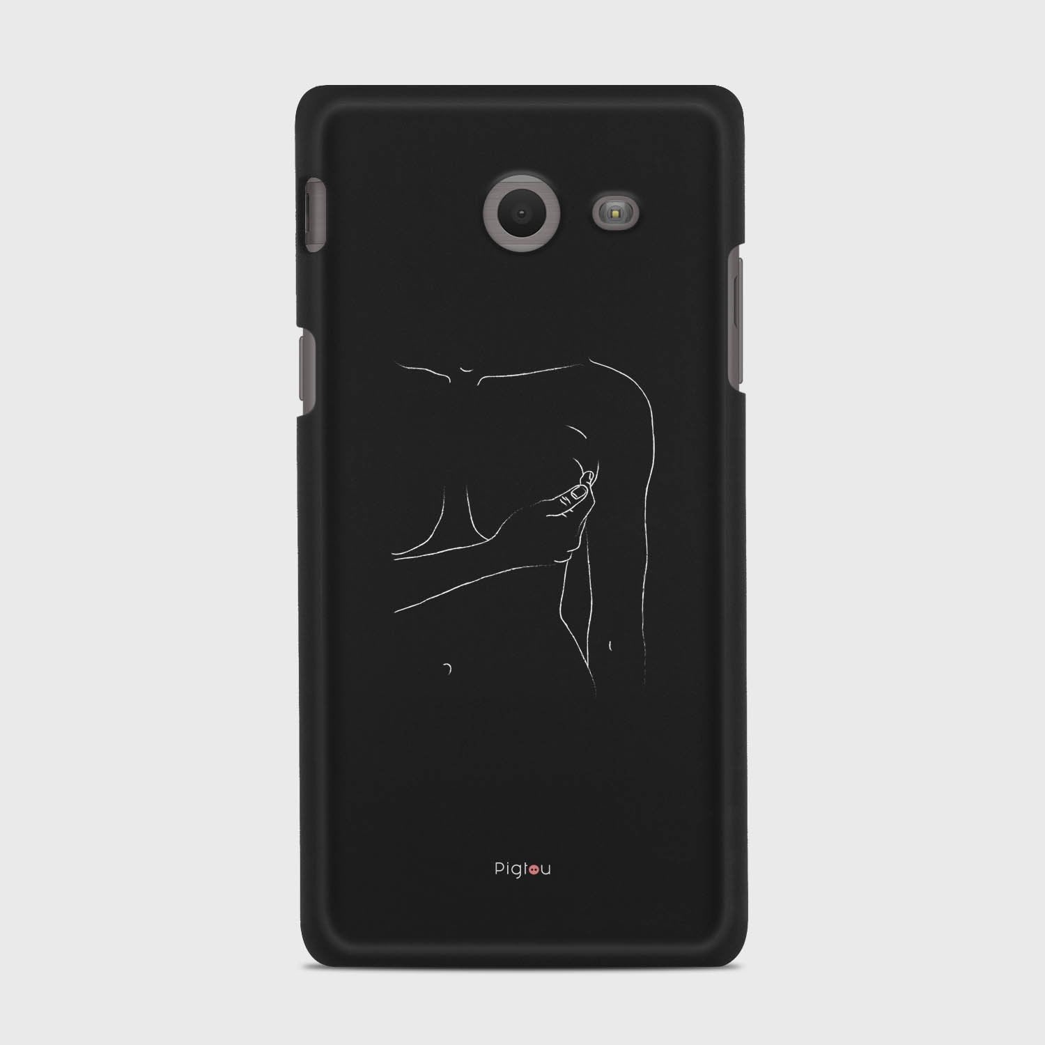SILHOUETTE WOMAN Samsung Galaxy J5 (2017) Verizon case - thin fit matte black (D164)