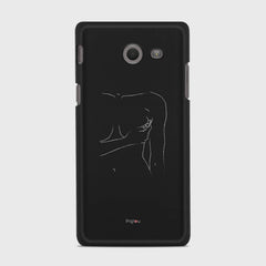 SILHOUETTE WOMAN Samsung Galaxy J5 (2017) Verizon case - thin fit matte black (D164)