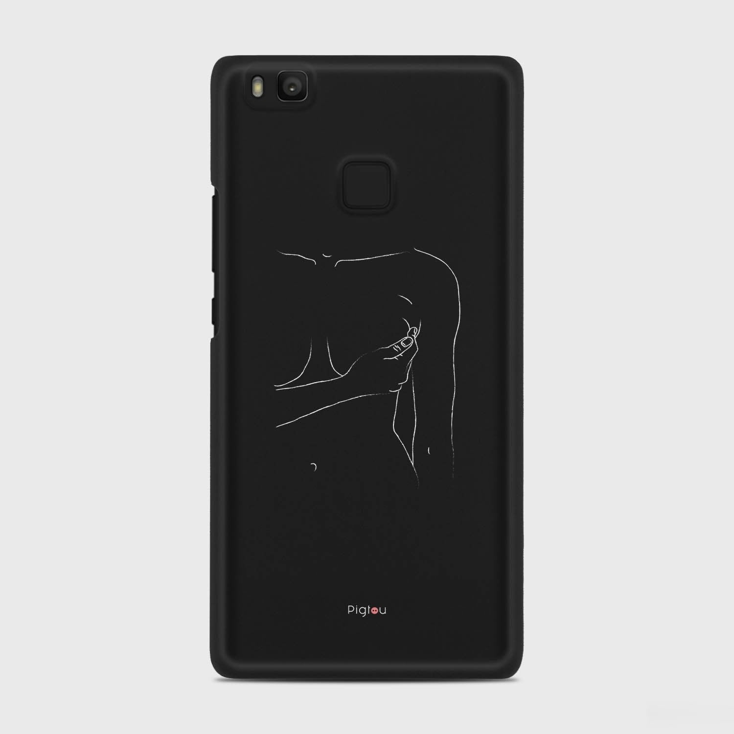 SILHOUETTE WOMAN Huawei P9 Lite case - thin fit matte black (D164)