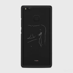 SILHOUETTE WOMAN Huawei P9 Lite case - thin fit matte black (D164)