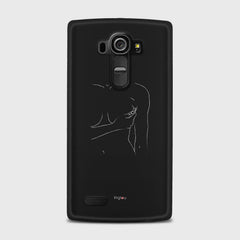 SILHOUETTE WOMAN LG G4 case - thin fit matte black (D164)