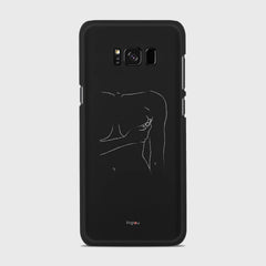 SILHOUETTE WOMAN Samsung Galaxy S8 Plus case - thin fit matte black (D164)