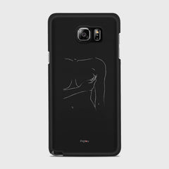 SILHOUETTE WOMAN Samsung Galaxy Note 5 case - thin fit matte black (D164)