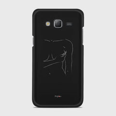 SILHOUETTE WOMAN Samsung Galaxy J5 (2015) case - thin fit matte black (D164)