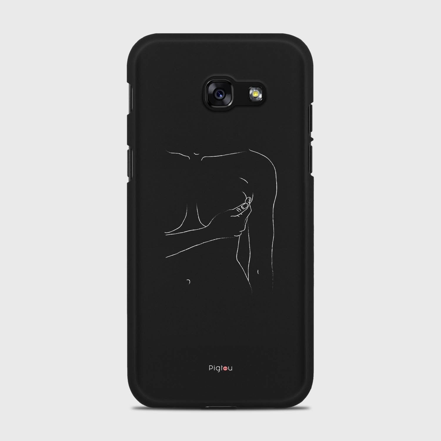 SILHOUETTE WOMAN Samsung Galaxy A5 (2017) case - thin fit matte black (D164)