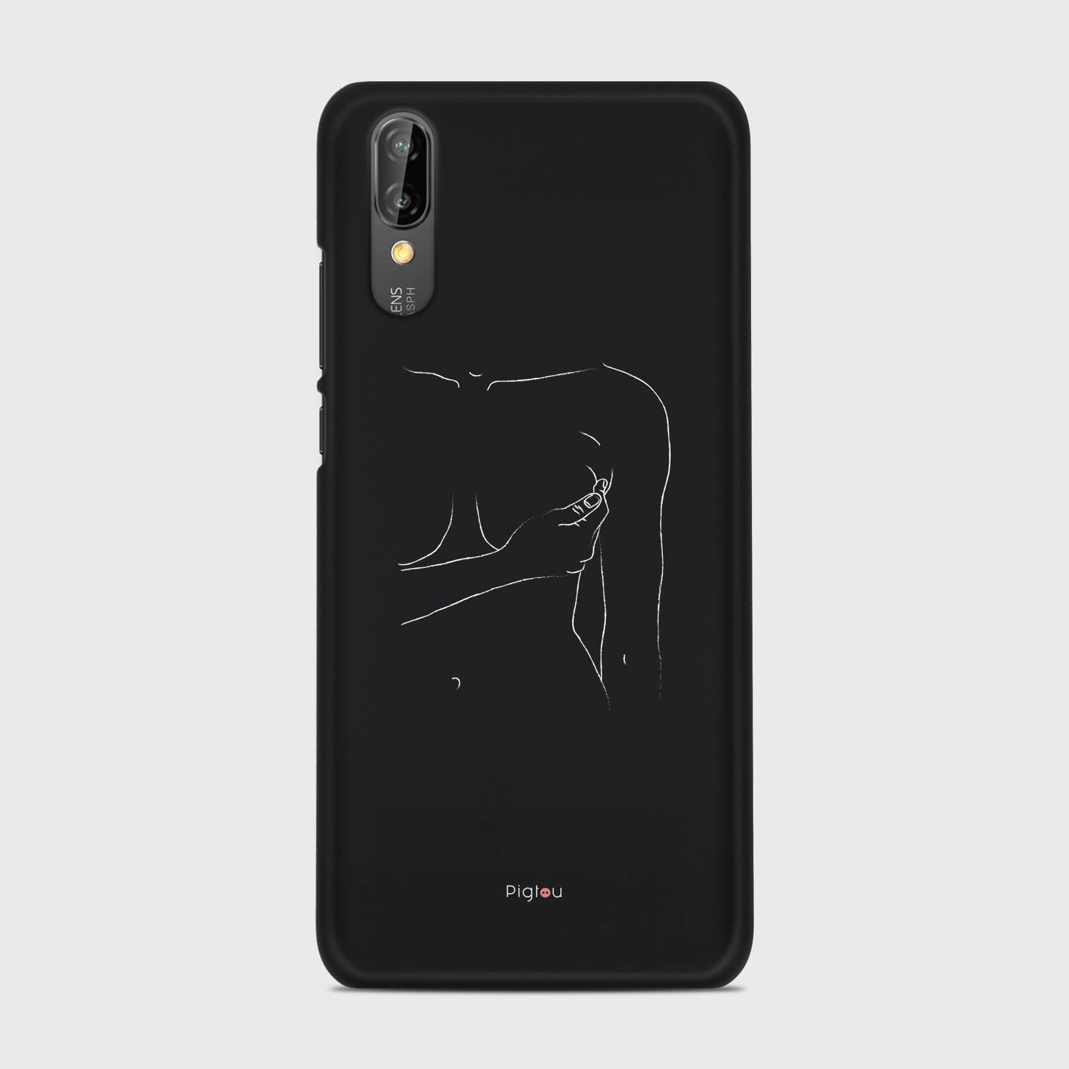 SILHOUETTE WOMAN Huawei P20 case - thin fit matte black (D164)